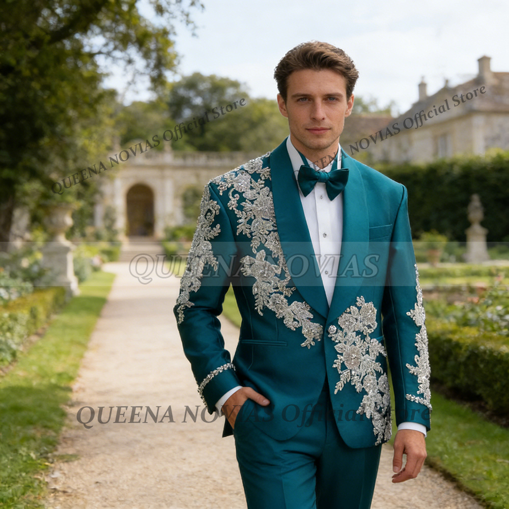 Men Formal Wear Green - Exclusive Groom Wedding Suits Formal Wear