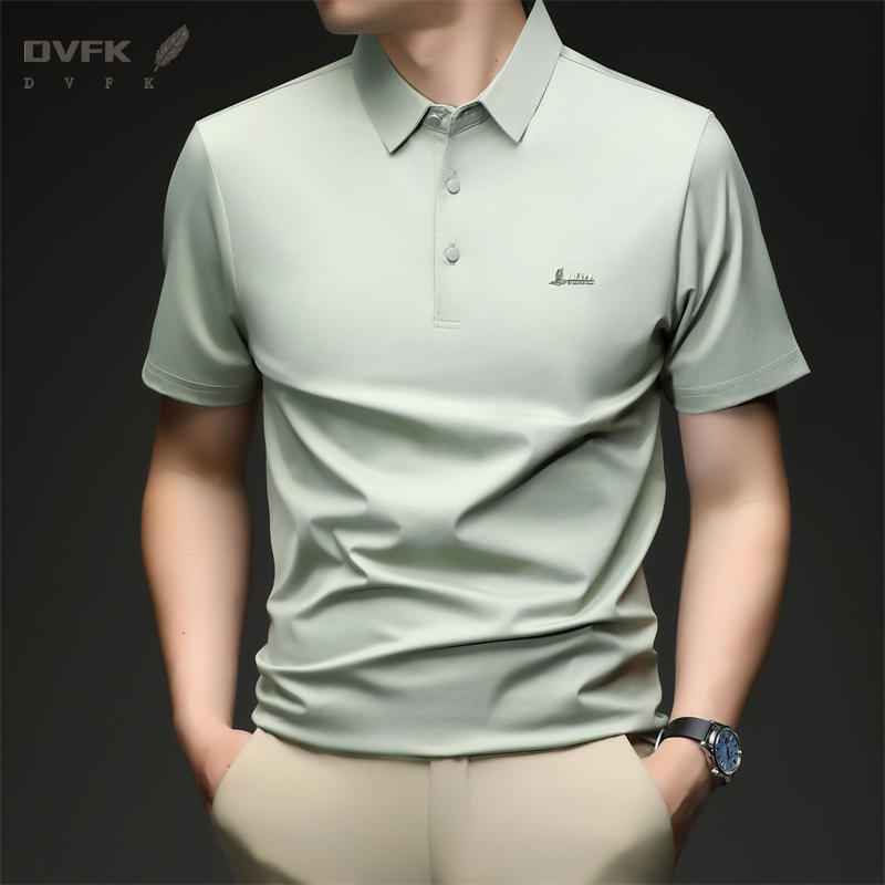 Men Formal Office Wear Shirts - Men's Summer Polo T Shirt Short