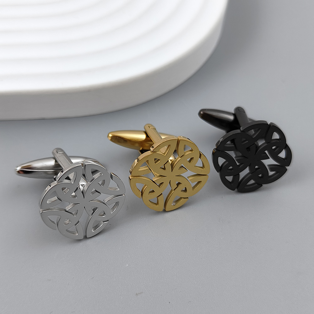 Dress Shirt French Cuff - New French shirt cufflinks Celtic knot