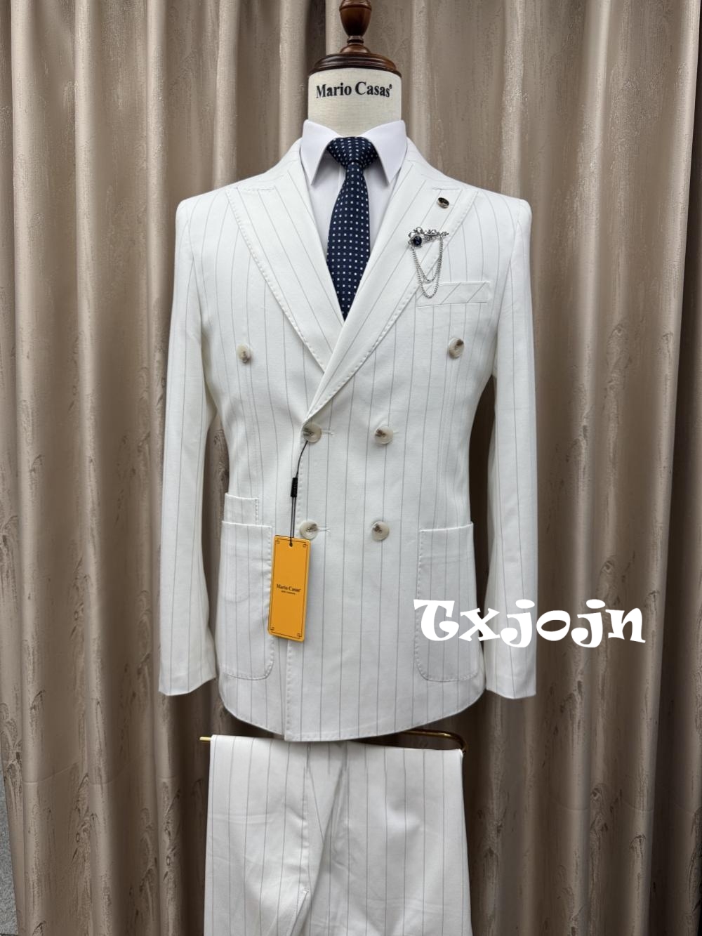 2026 New Striped Suit Set 2 Pi - Men Formal Wear For Wedding recensie en prijs