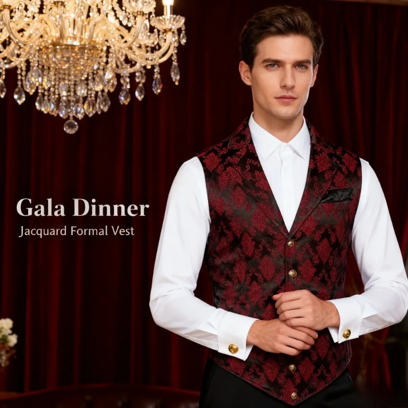Slim Fit Vest British Retro St - Formal Wear For Men Black Suit recensie en prijs