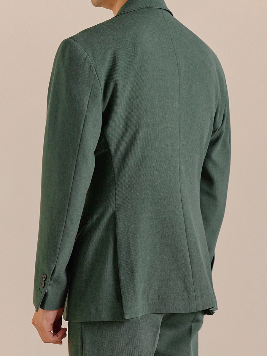 10% Wool 12% Modal Mens Suits  - Men Formal Wear Green recensie en prijs