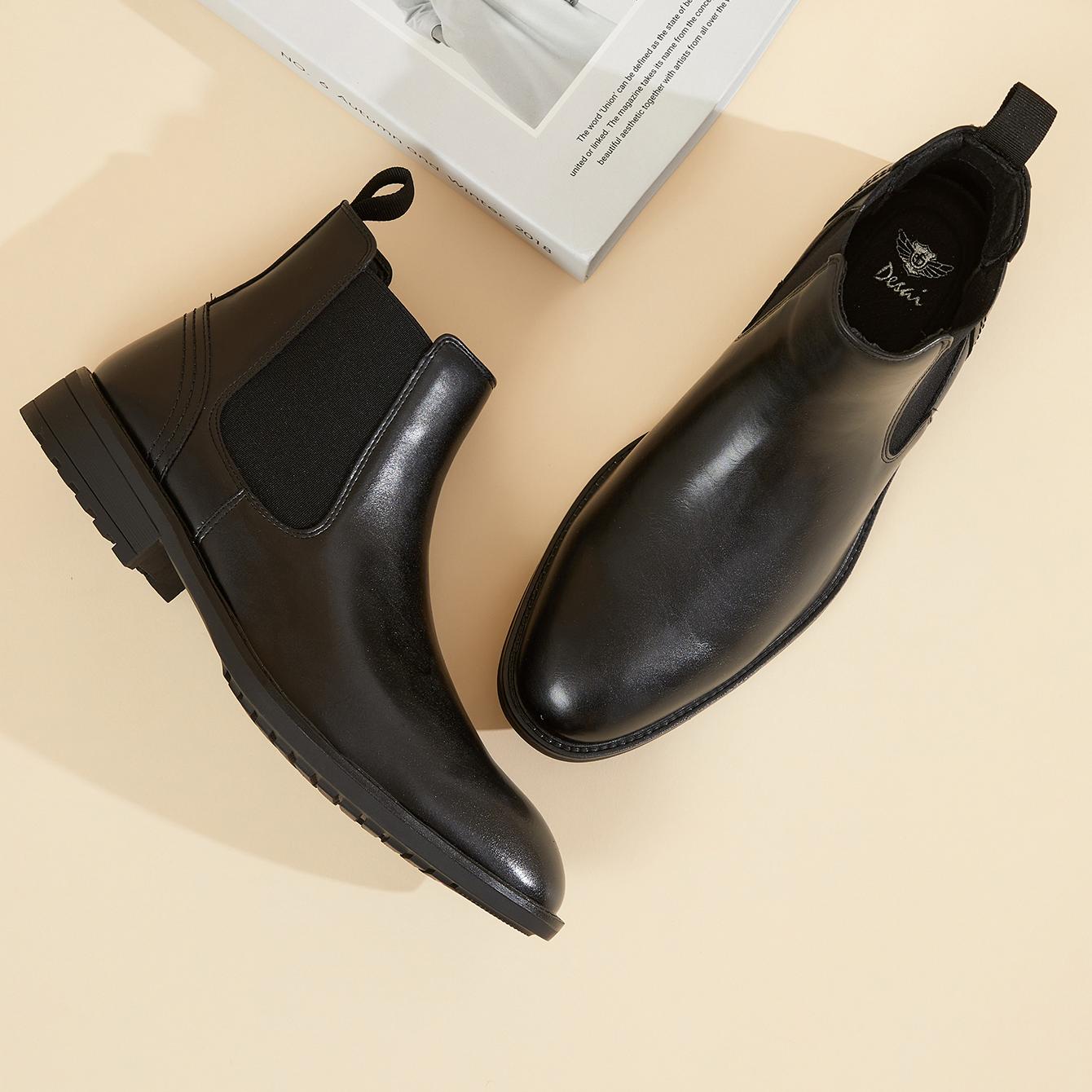 Men Leather Chelsea Boots Slip - Men'S Formal Style recensie en prijs