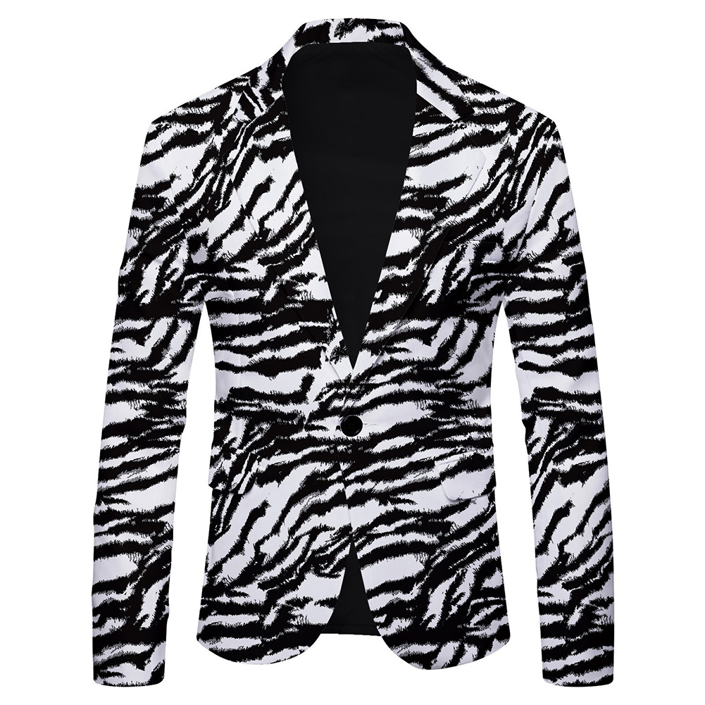 Men\'s Fashionable Printed Bla - Mens Formal Look recensie en prijs