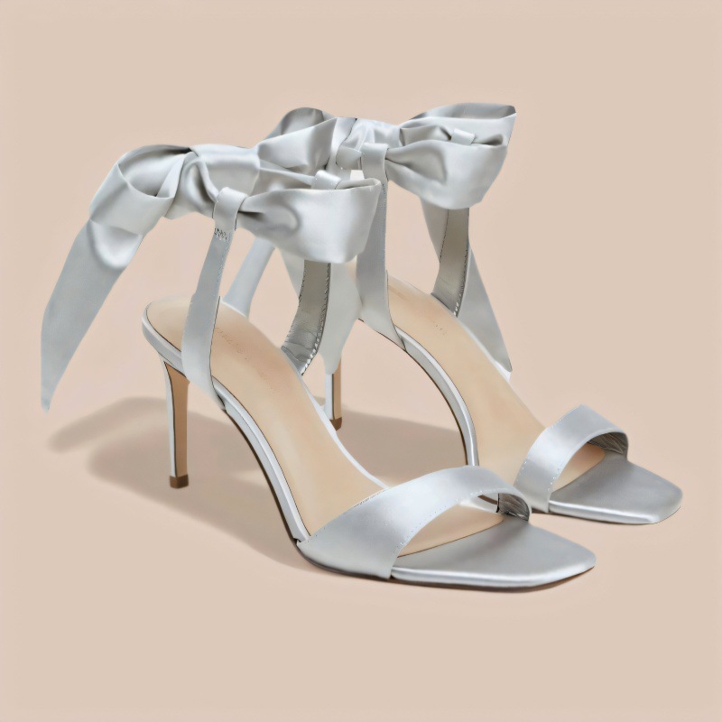 2026 Women's Silver Satin Fabr - Satin Bow Tie recensie en prijs