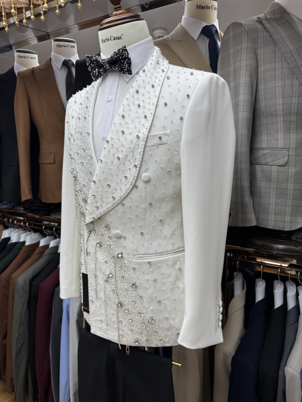 Silver Beaded Crystal Suit Jac - Men Formal Wear Jacket recensie en prijs
