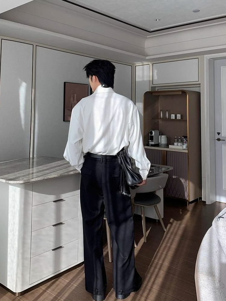 Men's Patchwork Long Sleeve Sh - Men Formal Office Wear Shirts recensie en prijs