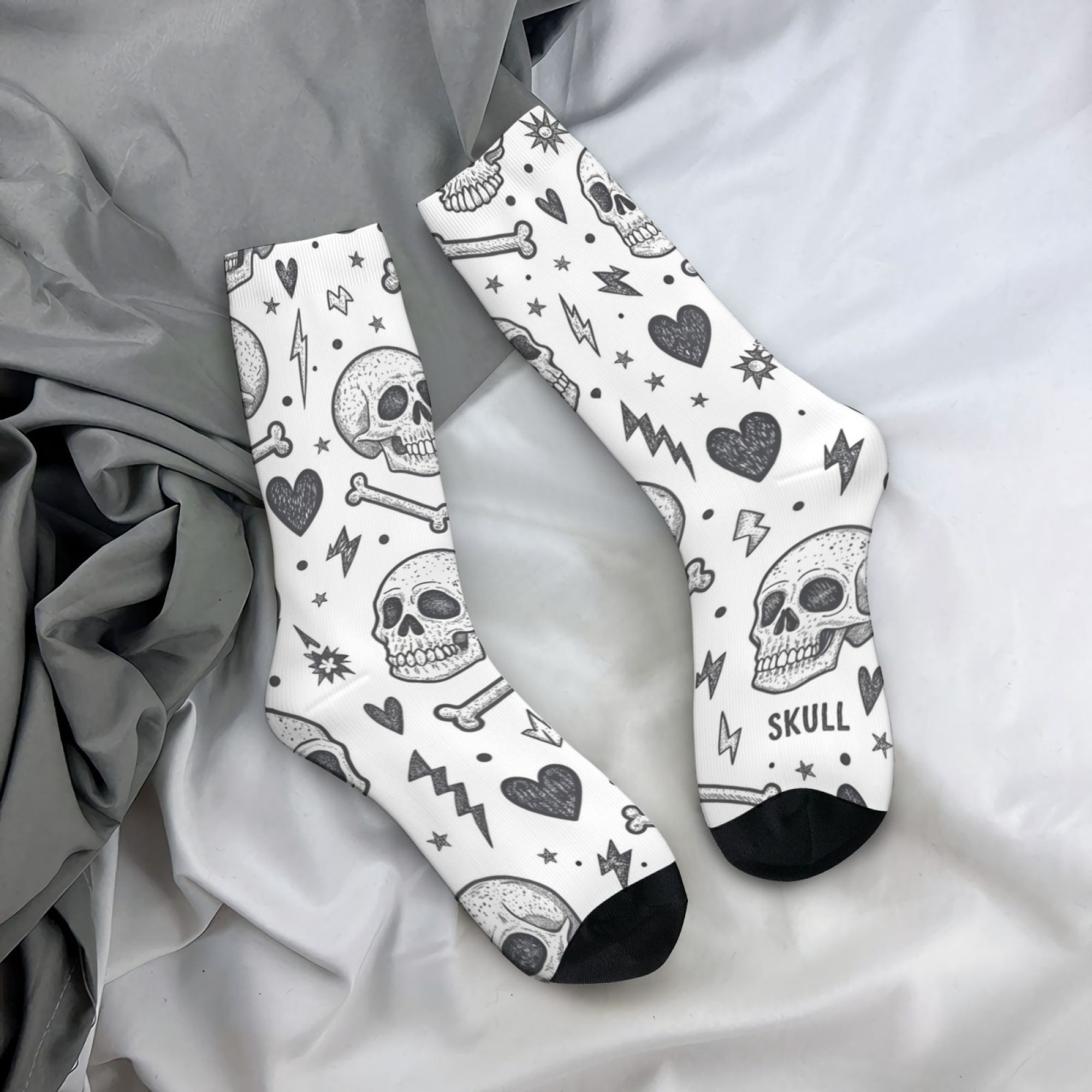 Black White Punk Skull Hand-dr - Men'S Gothic Formal Wear recensie en prijs