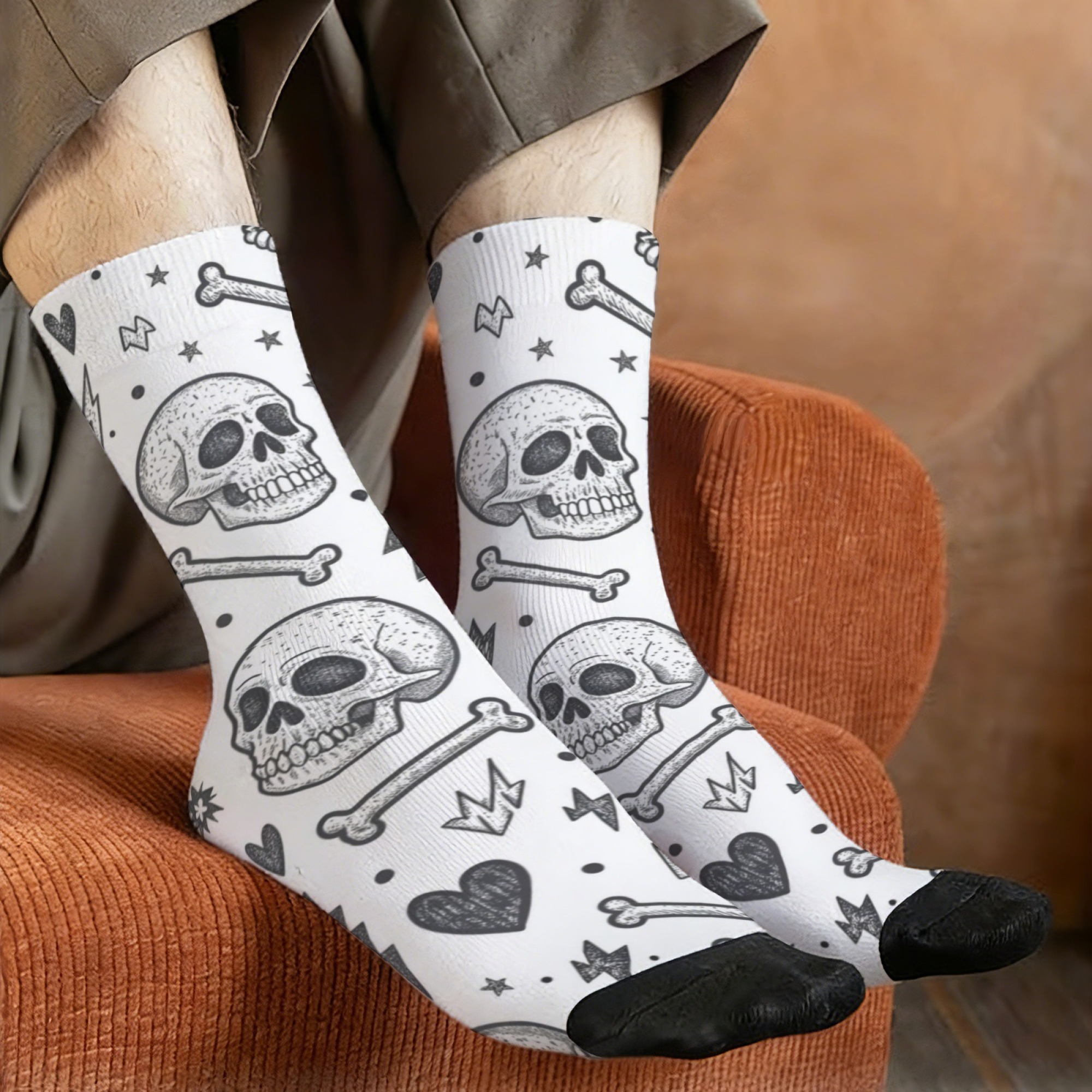 Black White Punk Skull Hand-dr - Men'S Gothic Formal Wear recensie en prijs
