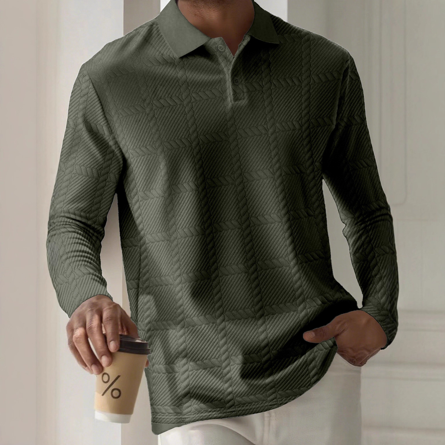 Men's Long Sleeve Polo Shirts  - Men Formal Office Wear Shirts recensie en prijs