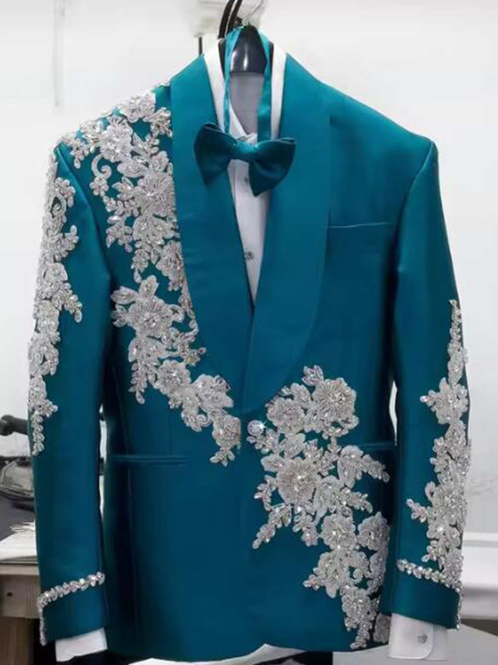 Exclusive Green Suit Men Beade - Men Formal Wear Green recensie en prijs