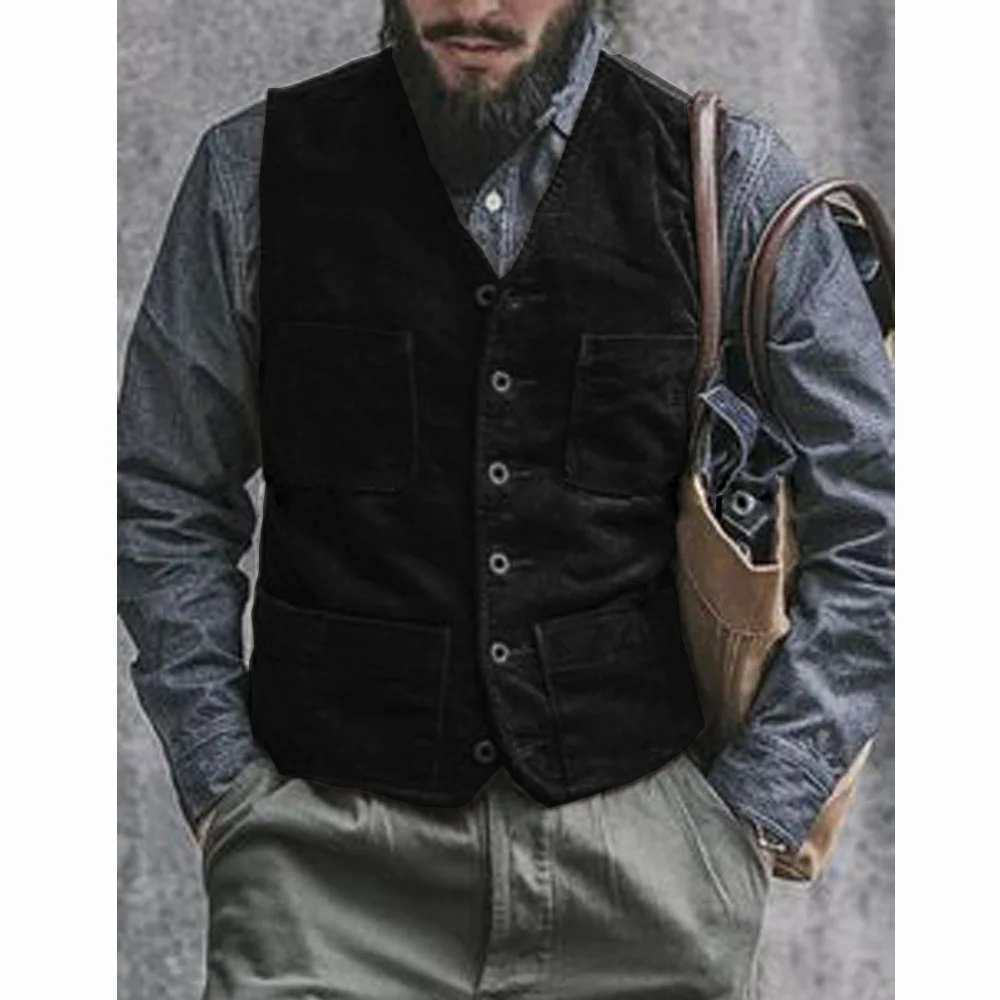Corduroy Male Vest Suit for Me - Men'S Gothic Formal Wear recensie en prijs