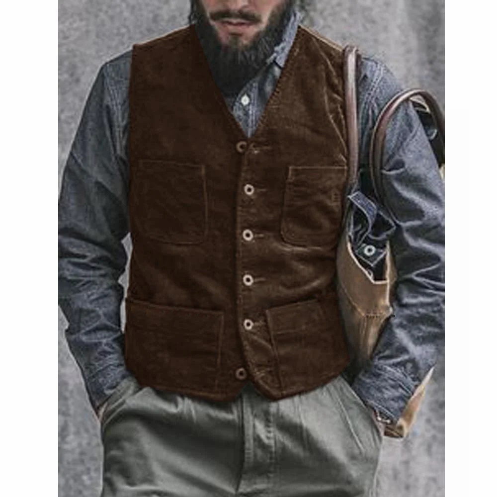 Corduroy Male Vest Suit for Me - Men'S Gothic Formal Wear recensie en prijs