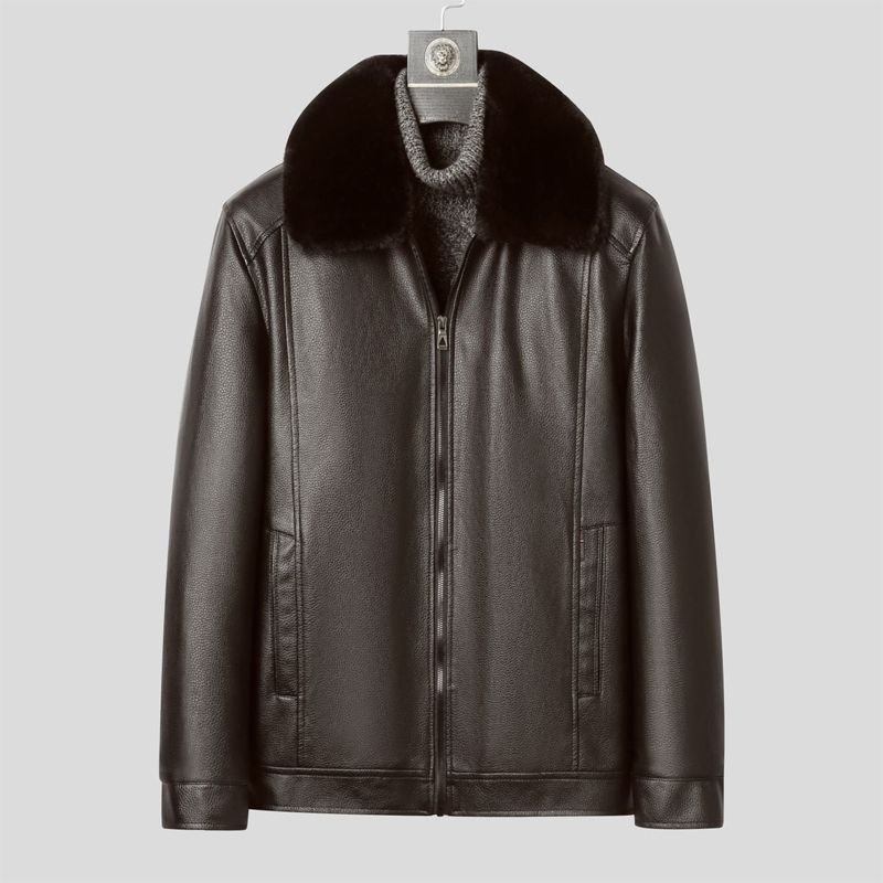 Winter Leather Coat for Men Wa - Men Formal Wear Design recensie en prijs