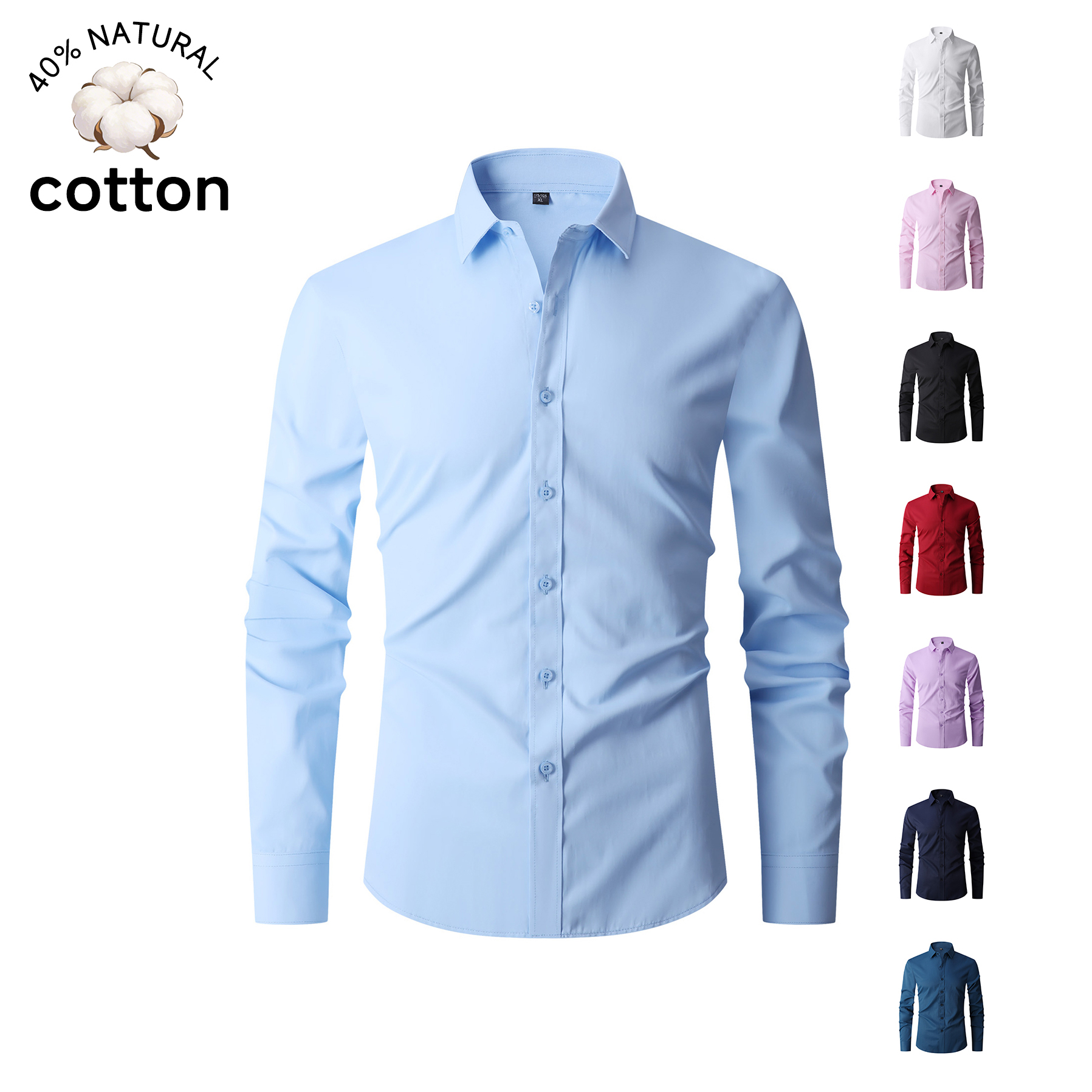 Good Quality Summer Cotton Men - Men Formal Office Wear Shirts recensie en prijs