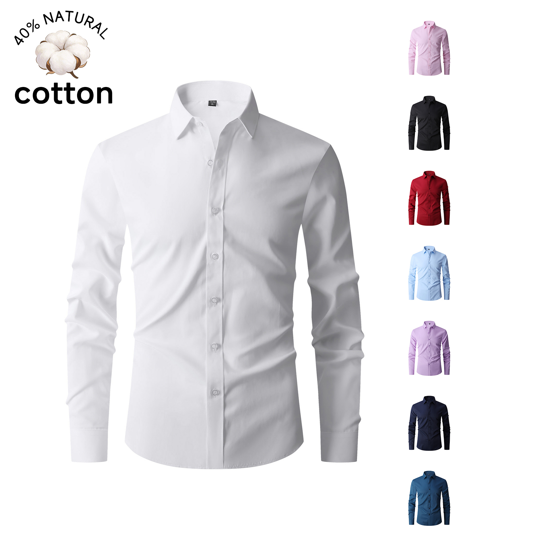Good Quality Summer Cotton Men - Men Formal Office Wear Shirts recensie en prijs