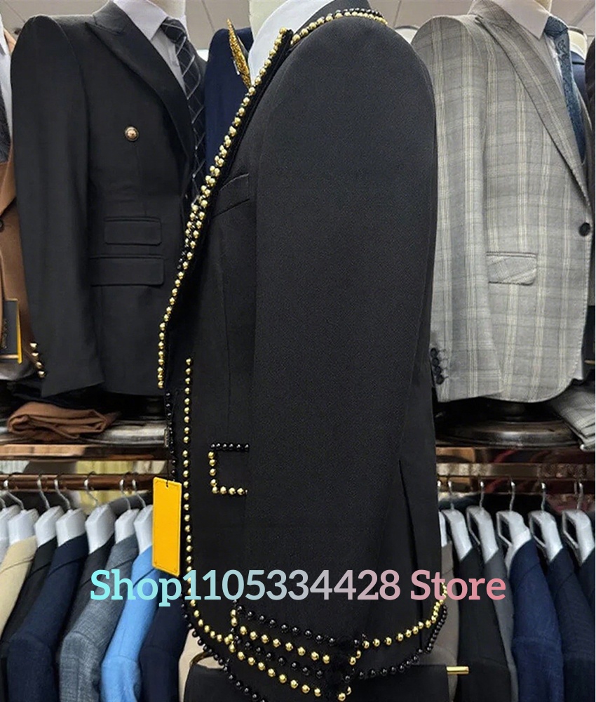 Temperament Men's 3-Piece Bead - Formal Wear For Men Black Suit recensie en prijs