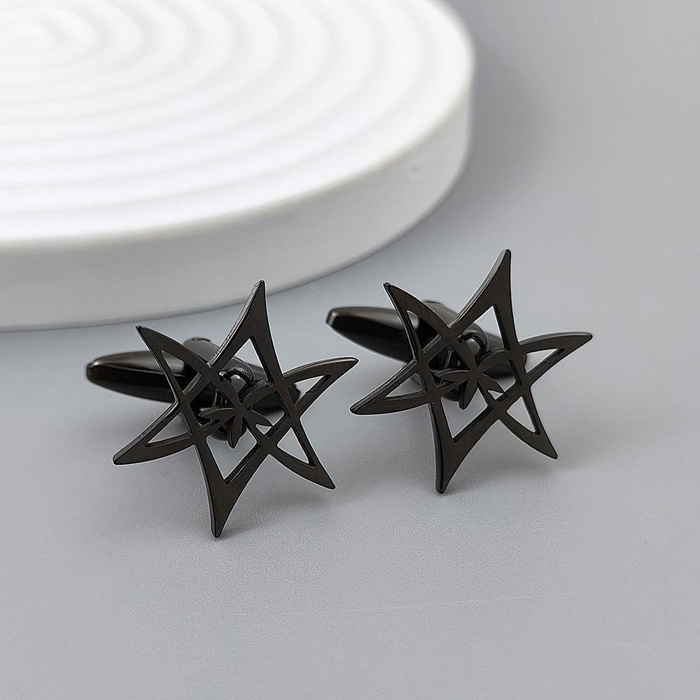 Hexagonal star gold-plated cuf - Men'S Gothic Formal Wear recensie en prijs
