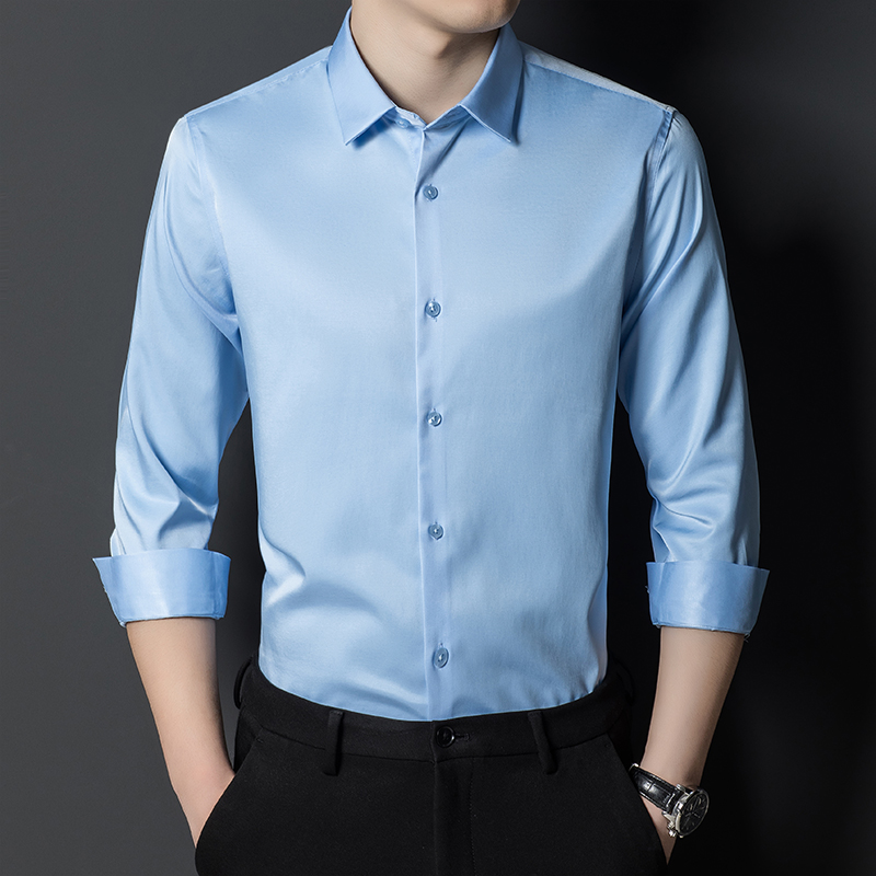 Men's Mulberry Silk Shirt Clas - Men Formal Office Wear Shirts recensie en prijs