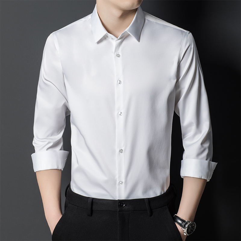 Men's Mulberry Silk Shirt Clas - Men Formal Office Wear Shirts recensie en prijs