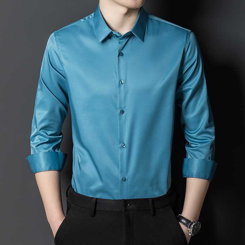 Men's Mulberry Silk Shirt Clas - Men Formal Office Wear Shirts recensie en prijs