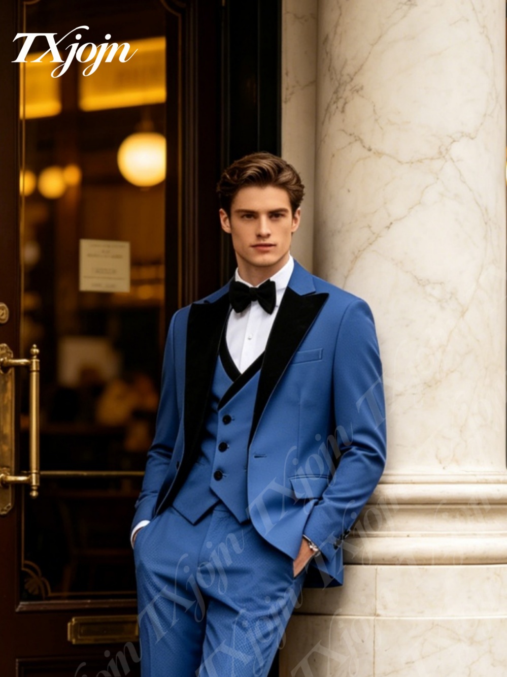 Premium Royal Blue 3PCS Formal - Formal Wear For Men Black Suit recensie en prijs