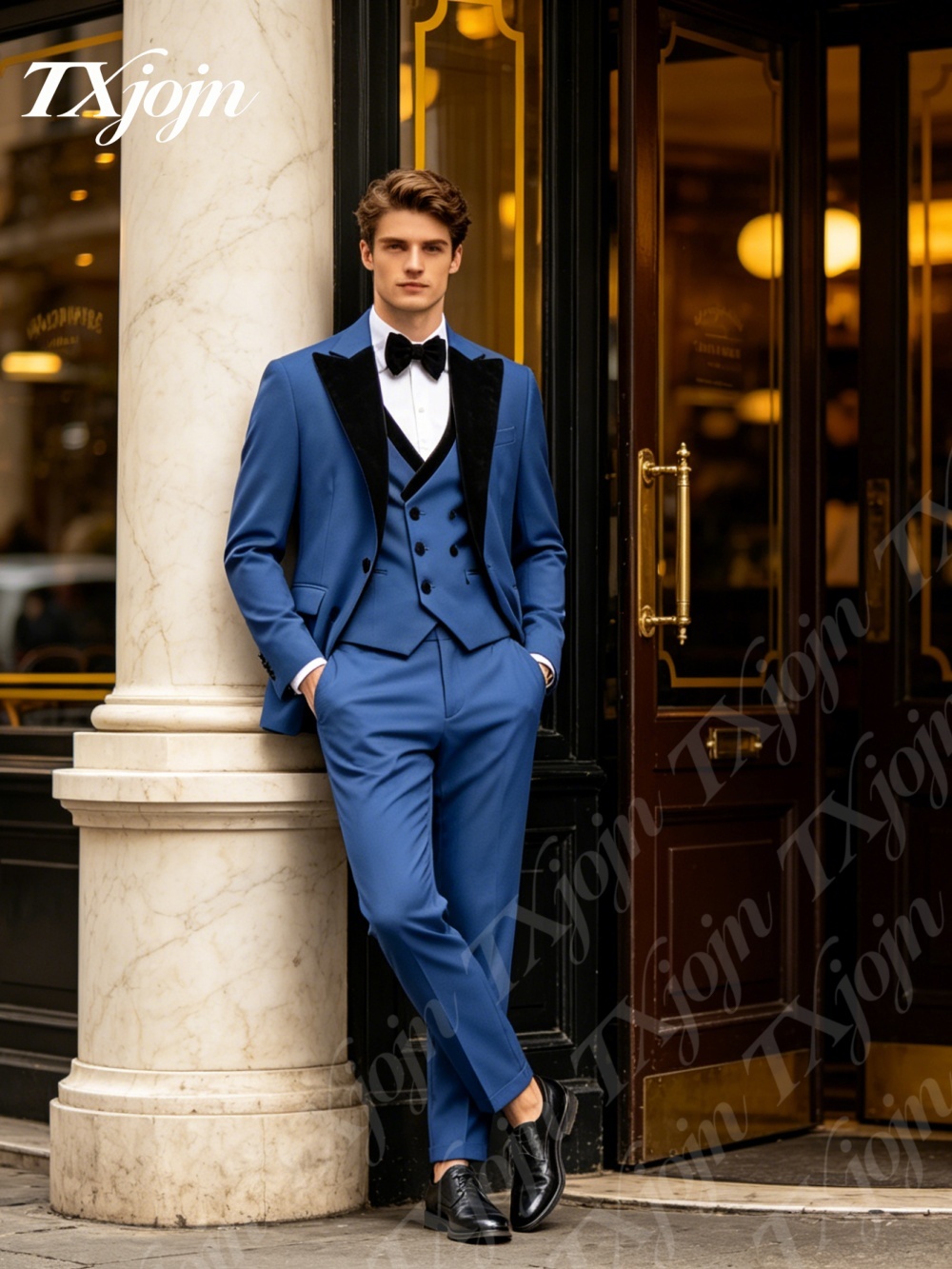 Premium Royal Blue 3PCS Formal - Formal Wear For Men Black Suit recensie en prijs