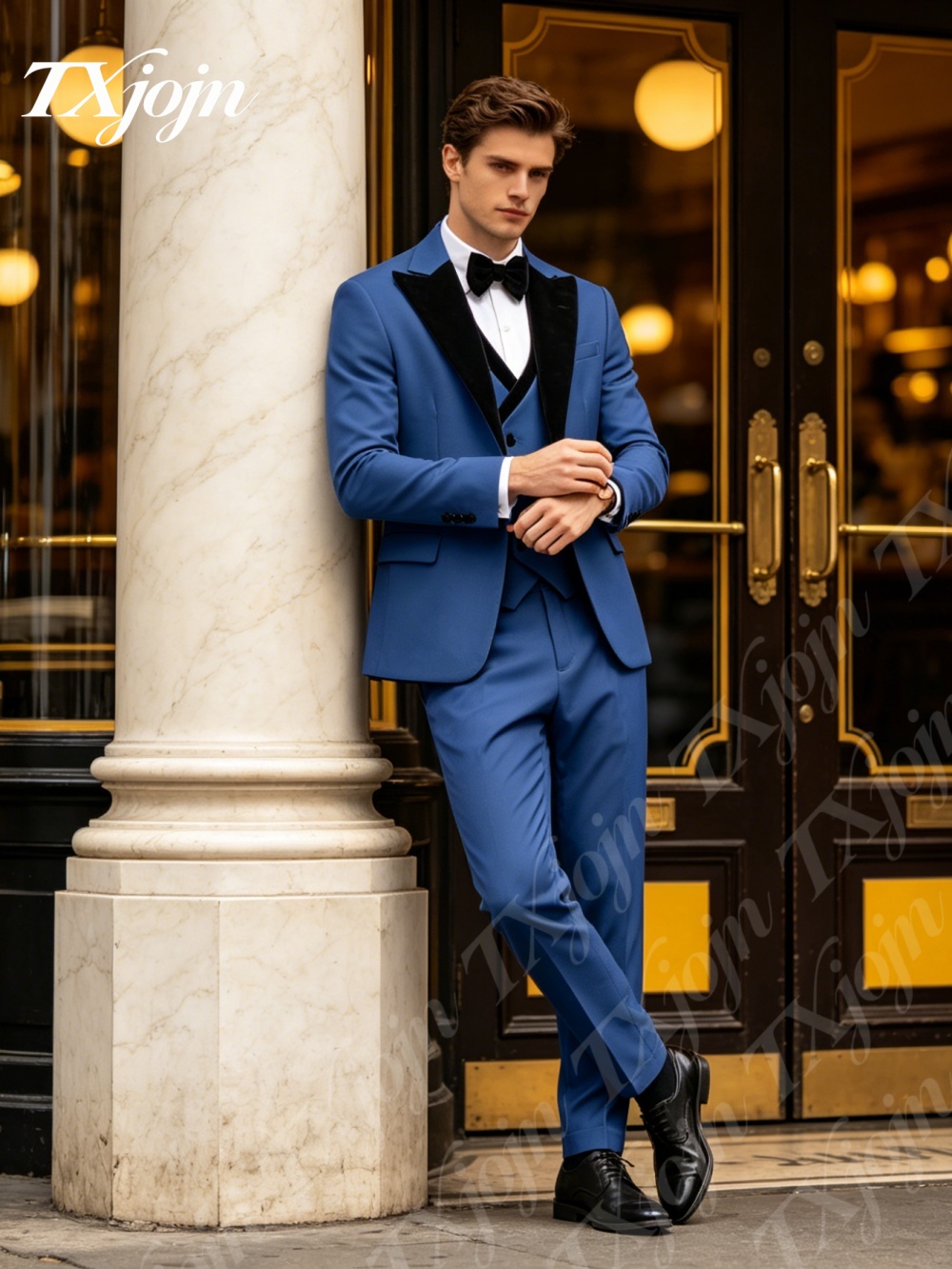 Premium Royal Blue 3PCS Formal - Formal Wear For Men Black Suit recensie en prijs