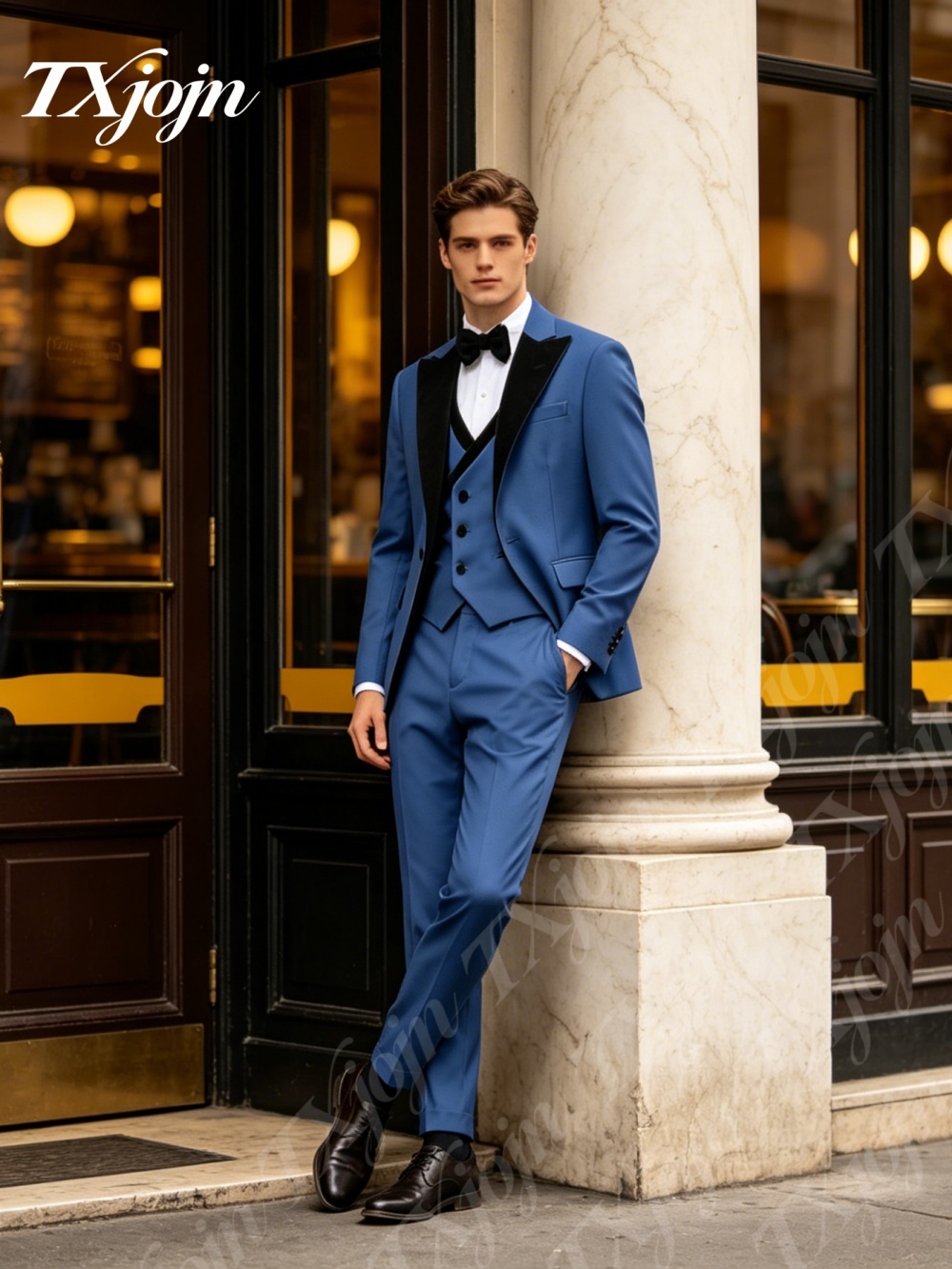 Premium Royal Blue 3PCS Formal - Formal Wear For Men Black Suit recensie en prijs