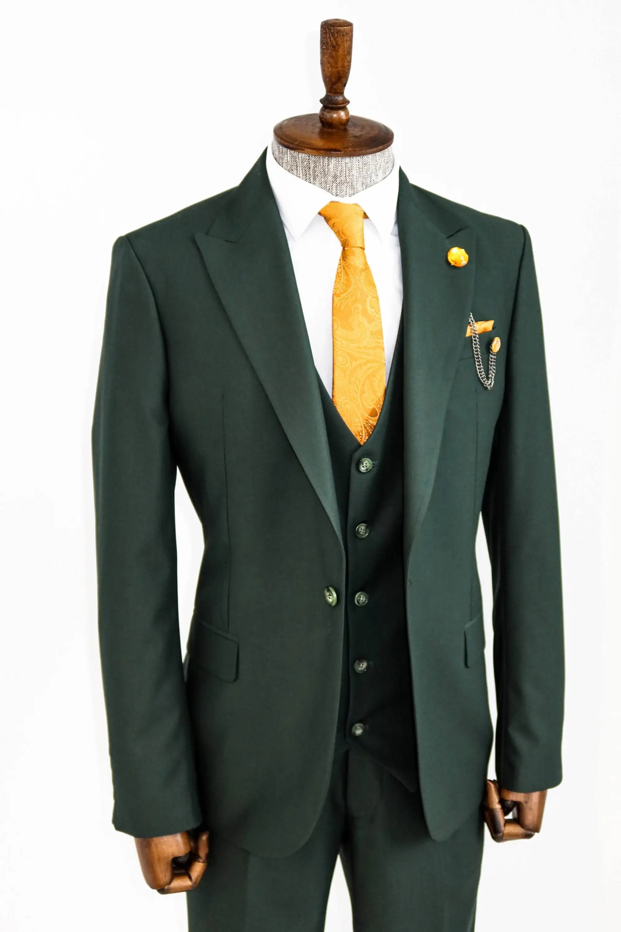 Luxury green Men Formal Suits  - Men Formal Wear Green recensie en prijs