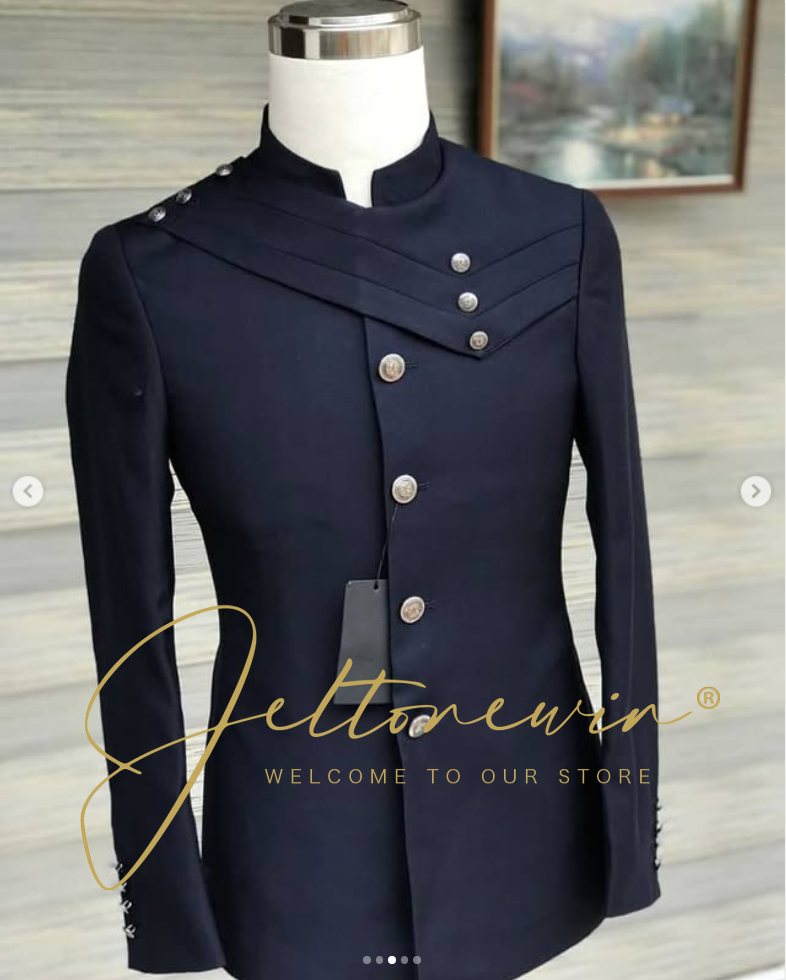 Men's Navy Blue Suit Set with  - Men Formal Wear Design recensie en prijs