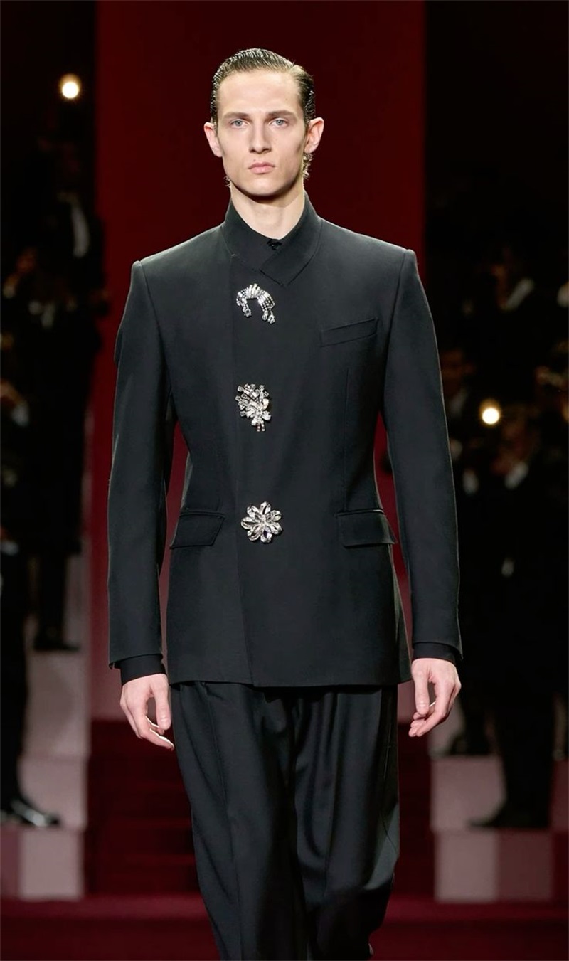 Black Crystals Men Suit Set 2  - Formal Wear For Men Black Suit recensie en prijs