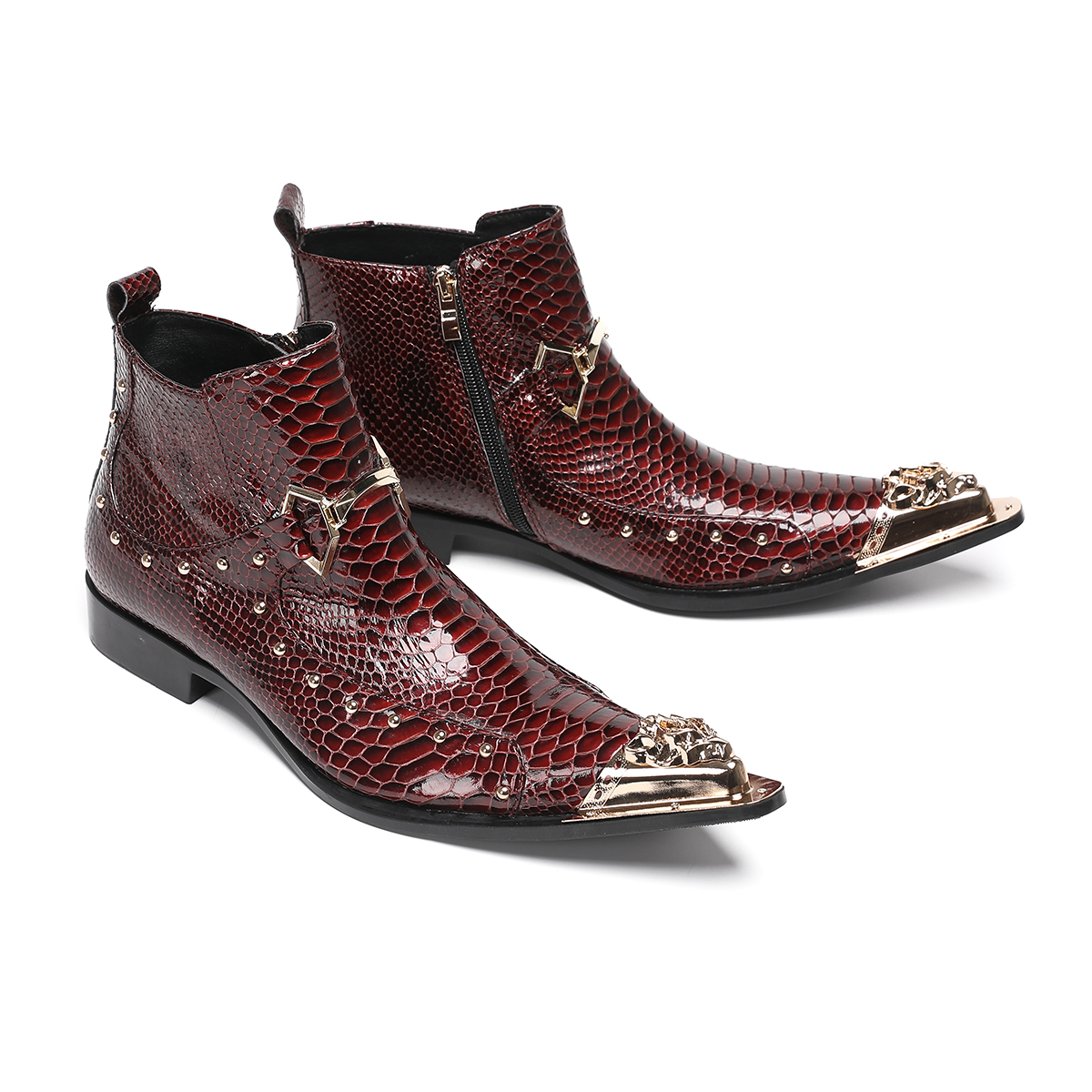 Fashion Metal Pointed Toe Genu - Men'S Formal Style recensie en prijs