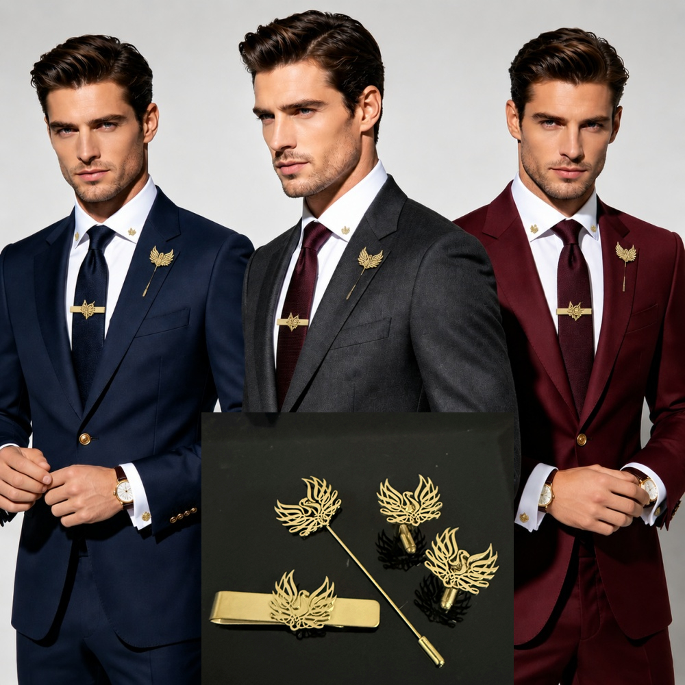 Custom Cufflink Tie Set Bar Pe - Men Formal Wear For Wedding recensie en prijs