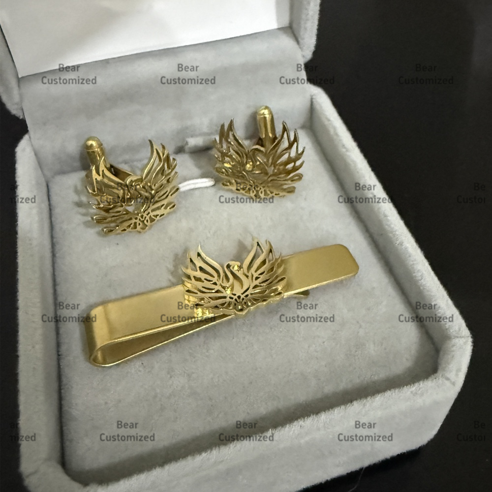 Custom Cufflink Tie Set Bar Pe - Men Formal Wear For Wedding recensie en prijs
