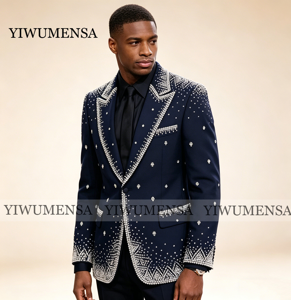 Brilliant Rhinestone Men Suit  - Men Formal Wear Jacket recensie en prijs