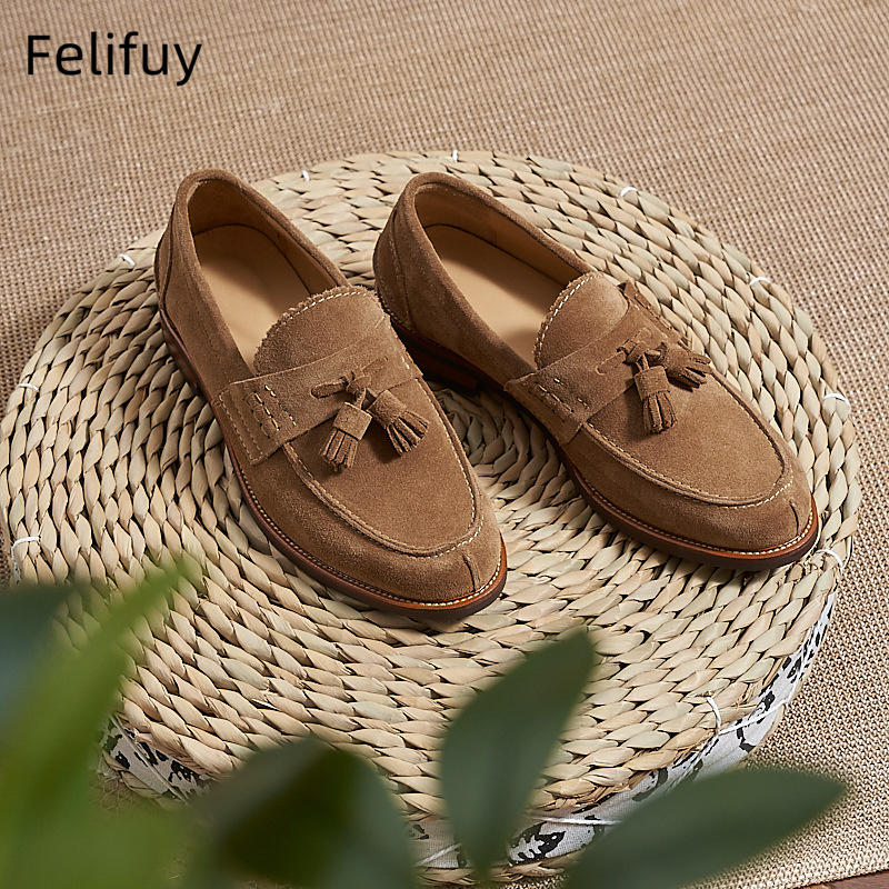 New Brown Men Flat Loafers Cow - Men Formal Wear For Wedding recensie en prijs