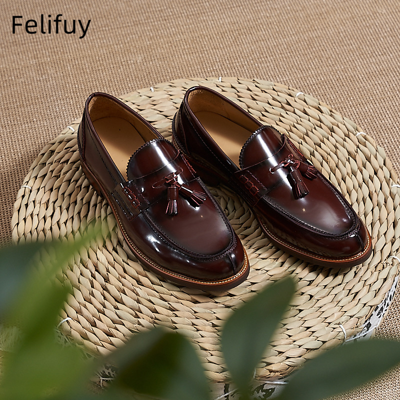 New Brown Men Flat Loafers Cow - Men Formal Wear For Wedding recensie en prijs