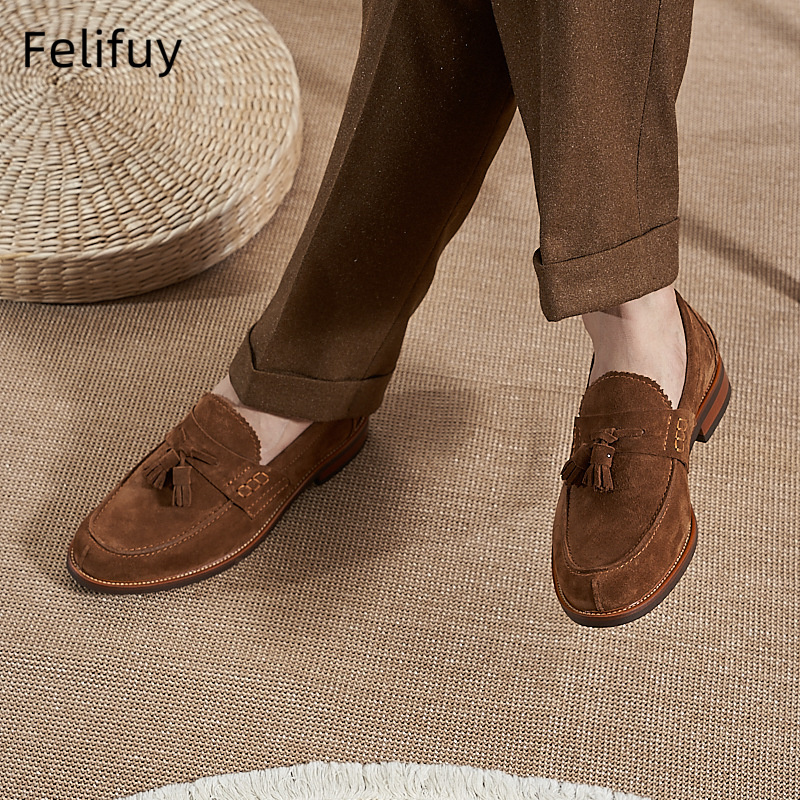 New Brown Men Flat Loafers Cow - Men Formal Wear For Wedding recensie en prijs