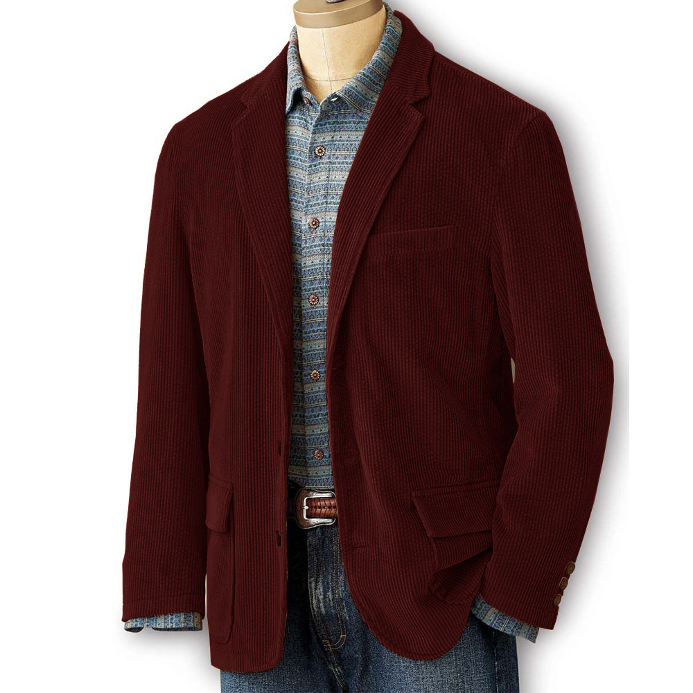 Mens Corduroy Blazer Suit Jack - Men Formal Wear Without Suit recensie en prijs