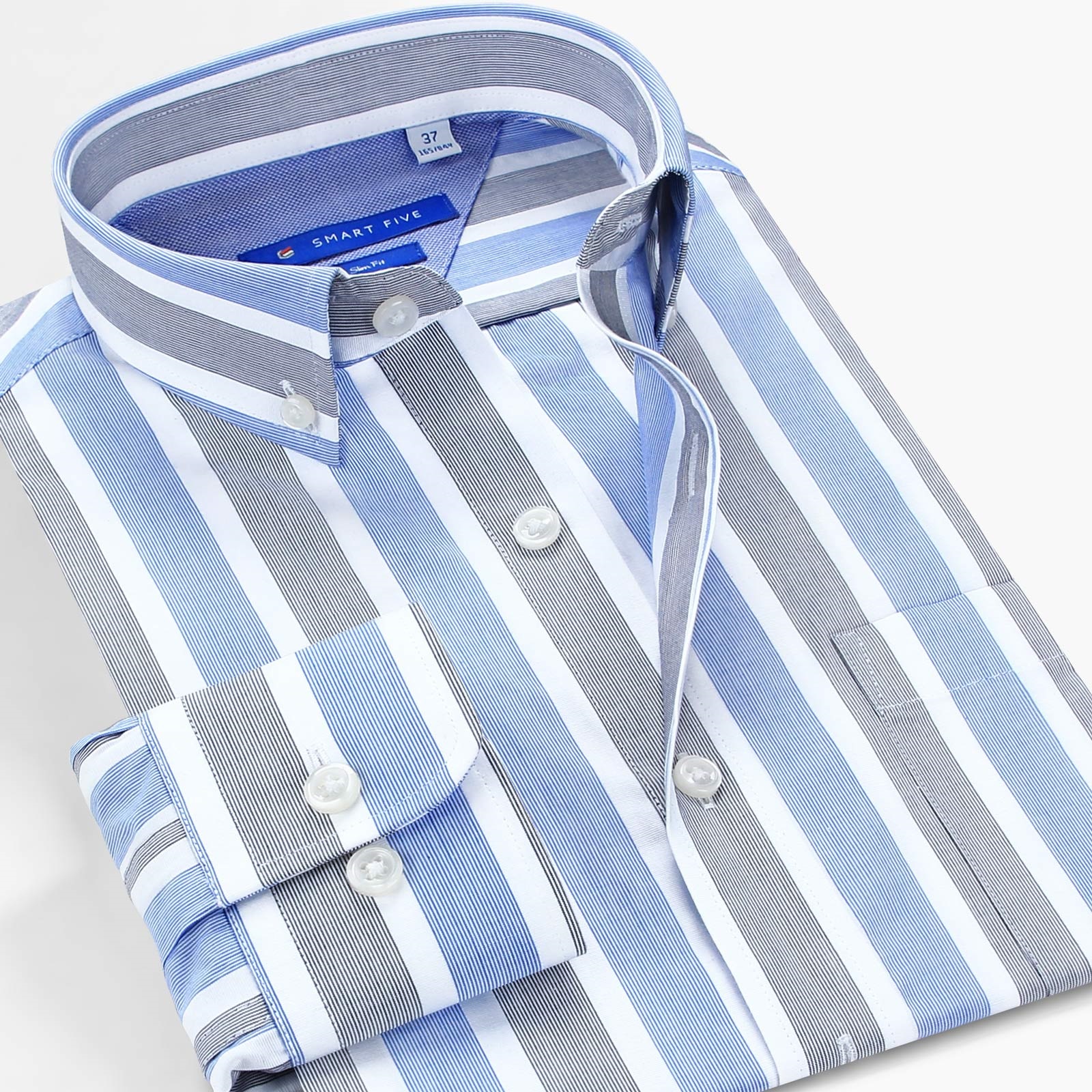 Men's 100% Cotton Striped Shir - Men Formal Office Wear Shirts recensie en prijs