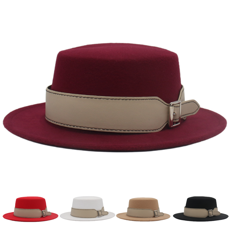 Felt Flat Top Fedora Hat with  - Mens Formal Look recensie en prijs