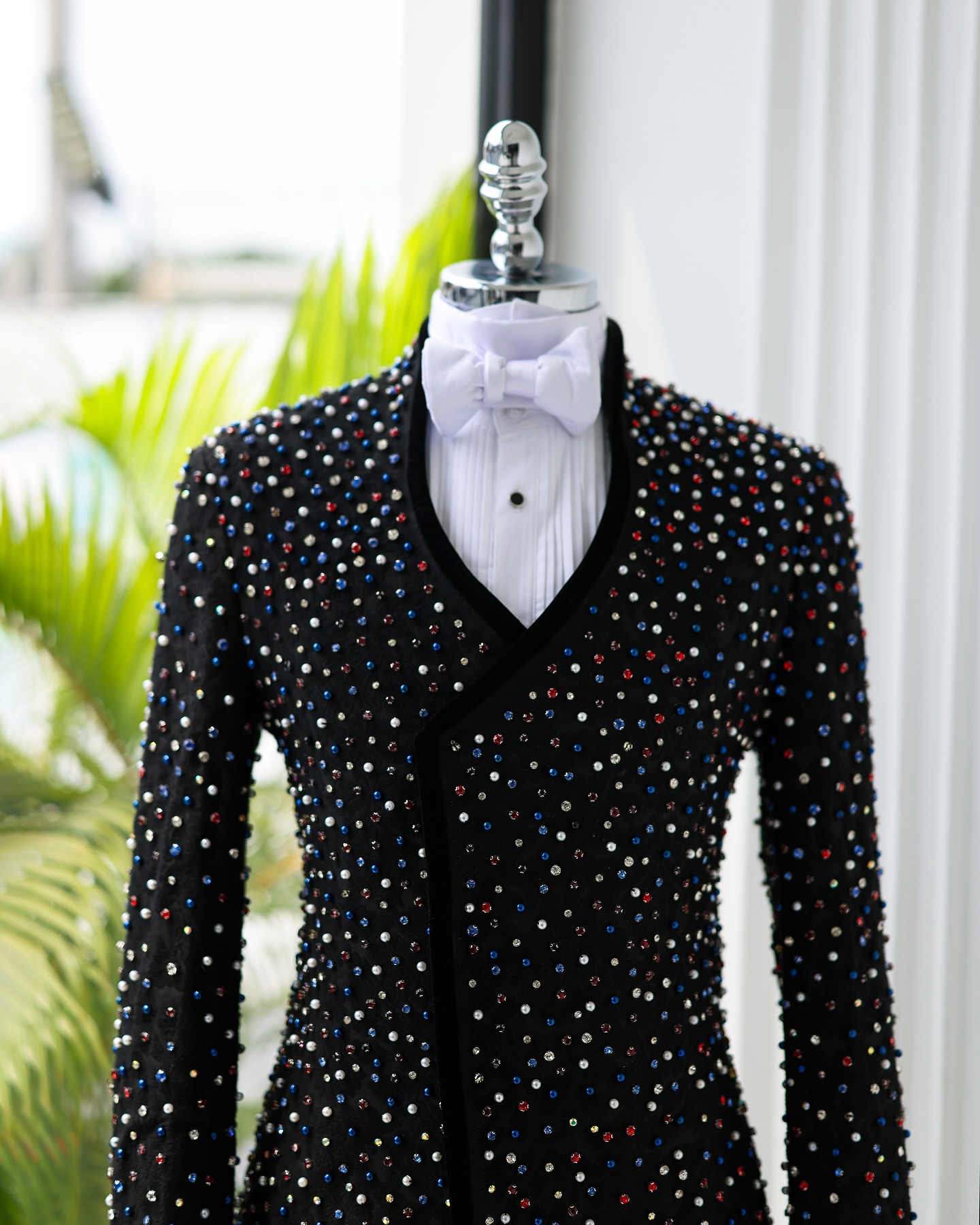 Colorful Crystals Men Suits Se - Formal Wear For Men Black Suit recensie en prijs