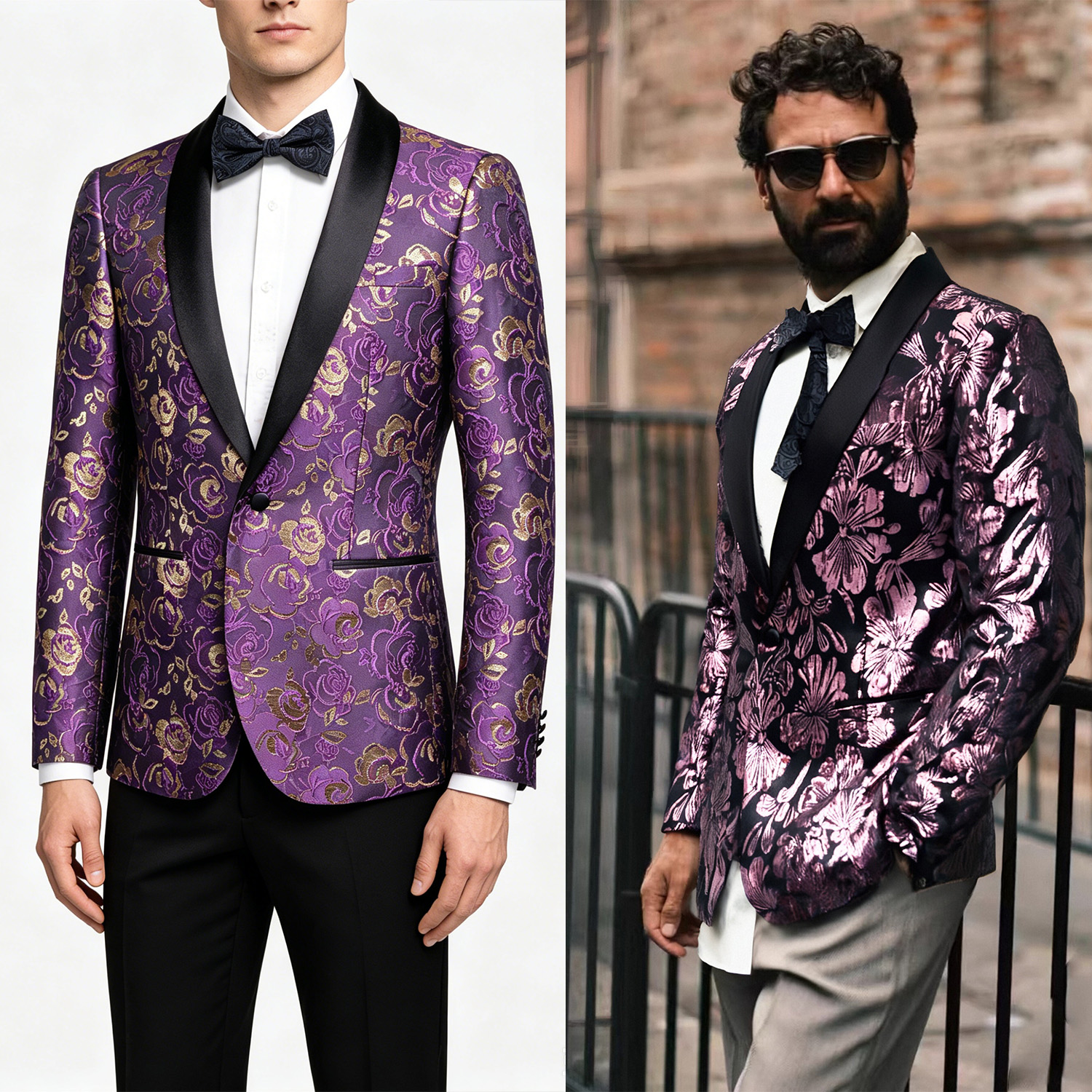 Single Breasted Floral Pattern - Men Formal Wear Without Suit recensie en prijs