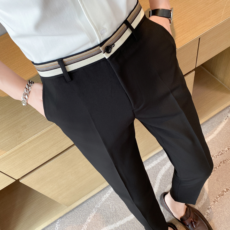 Fashion Waist Stripes Suit Pan - Men'S Formal Style recensie en prijs