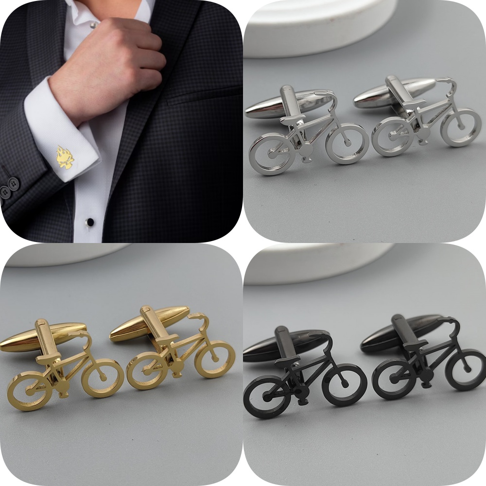 Punk style hollow bicycle stai - Dress Shirt French Cuff recensie en prijs