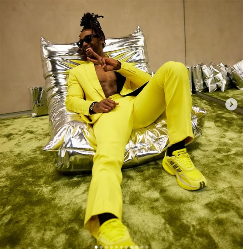 Fashion Yellow Men Suit Set 2  - Formal Wear For Men Black Suit recensie en prijs