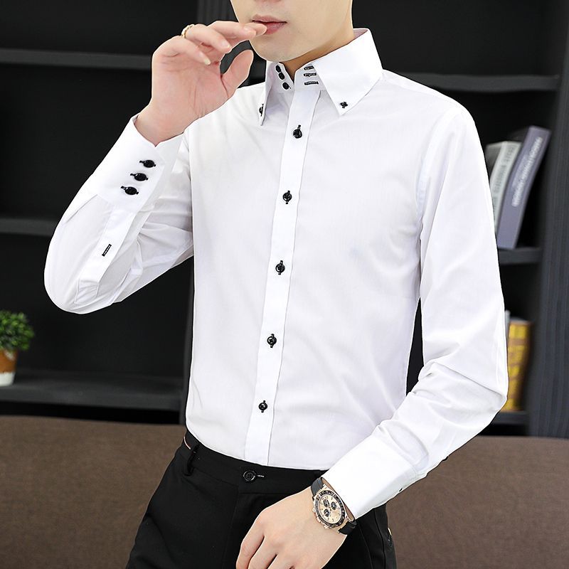Spring Autumn Men's Executive  - Men Formal Office Wear Shirts recensie en prijs