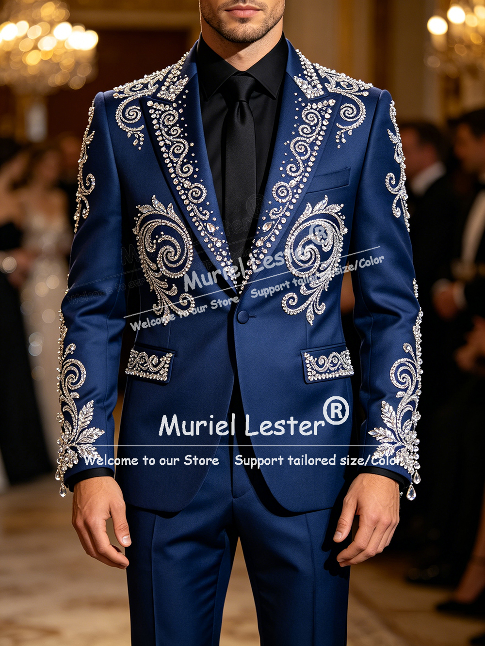 Glitter Jewelry Beading Suit M - Men Formal Wear Jacket recensie en prijs