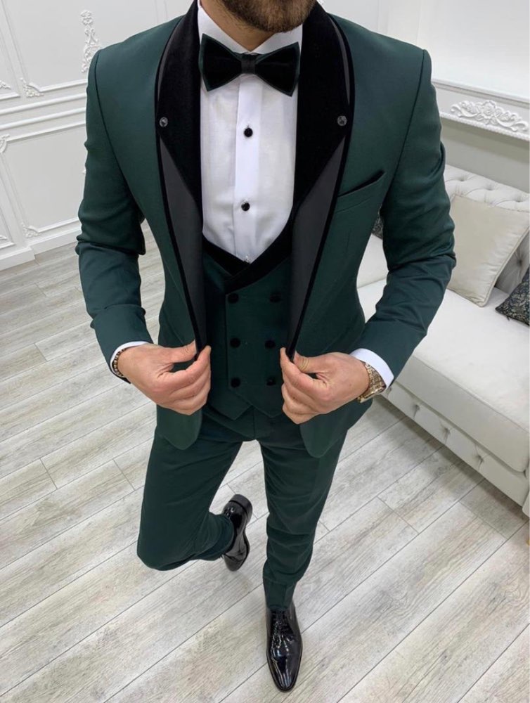Green Men's Suits Slim Fit 3 P - Men Formal Wear Green recensie en prijs